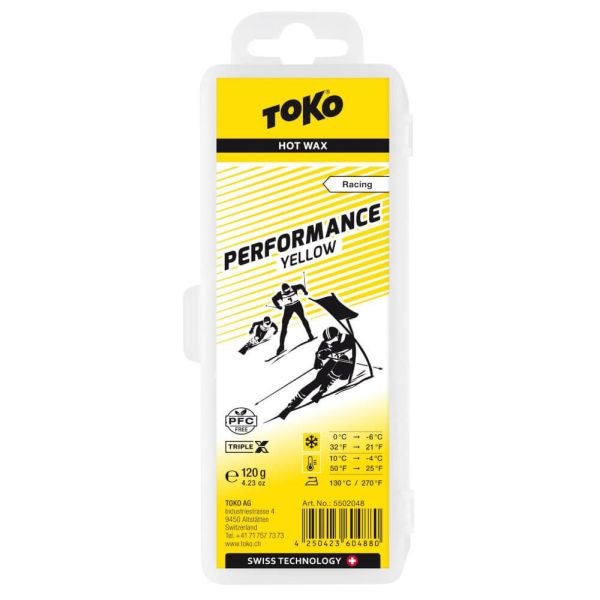 Vasks Toko Performance Hot Wax 120g Yellow
