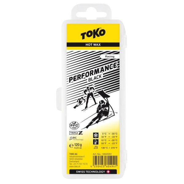 Vasks Toko Performance Hot Wax 120g Black